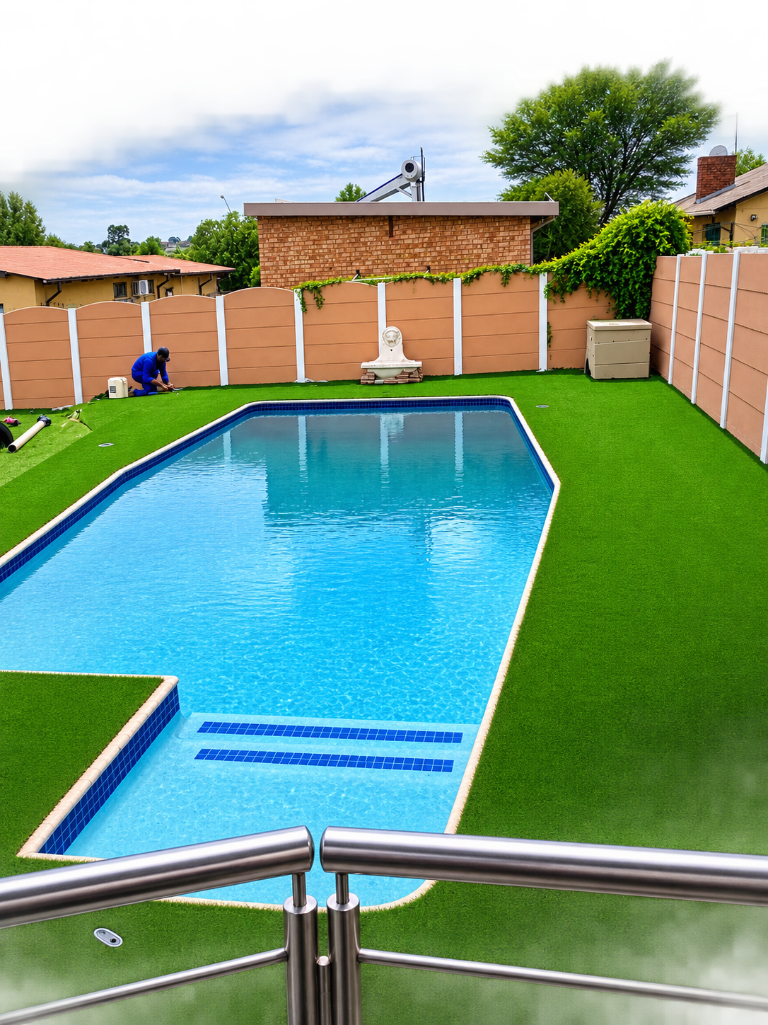 vibrant backyard pool showcase